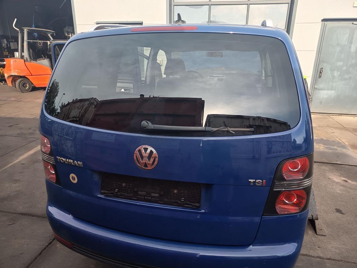 VW Touran GP 1T original Heckklappe mit Scheibe L5M Indienblau Bj 2009