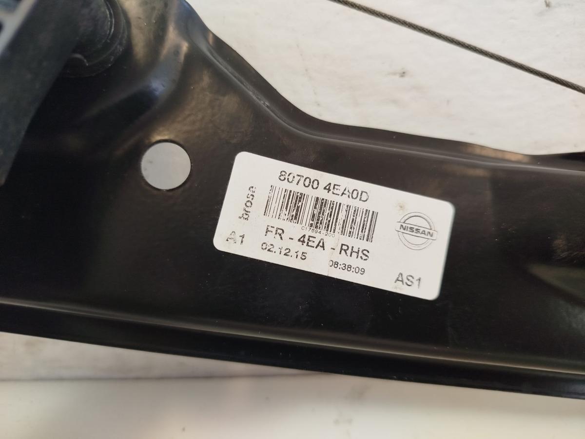 Nissan Qashqai J11 Fensterheber vorn rechts Beifahrert&uuml;r elek Motor mit Mechanik