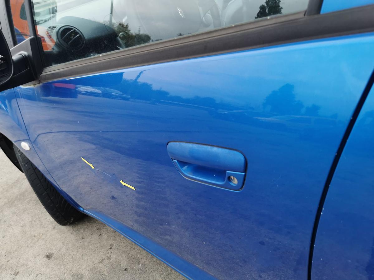 Chevrolet Spark M300 Fahrertür Tür Autotür Rohbau vorn links GCT Moroccan Blue
