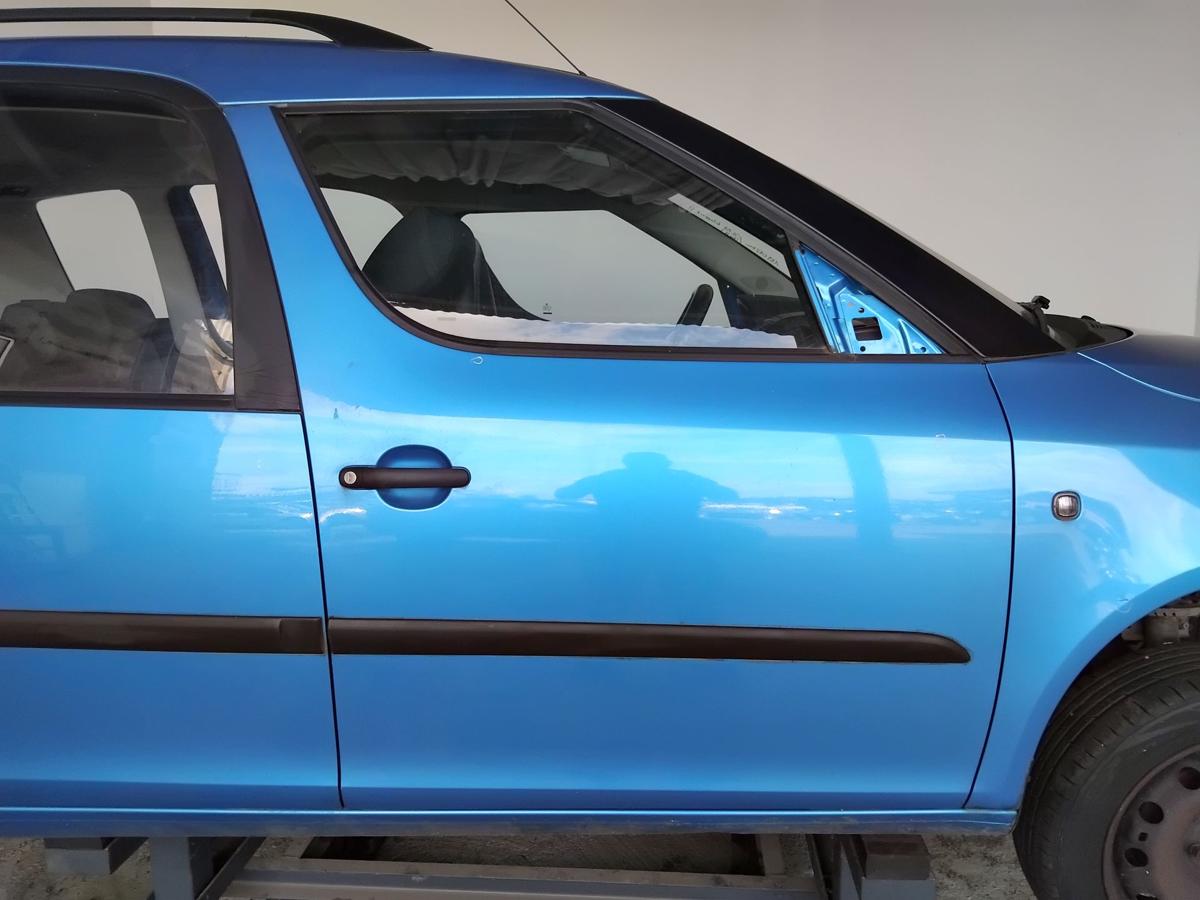 Skoda Roomster 5J Tür vorn rechts Beifahrertür LF5S Indigoblaumetallic BJ2009
