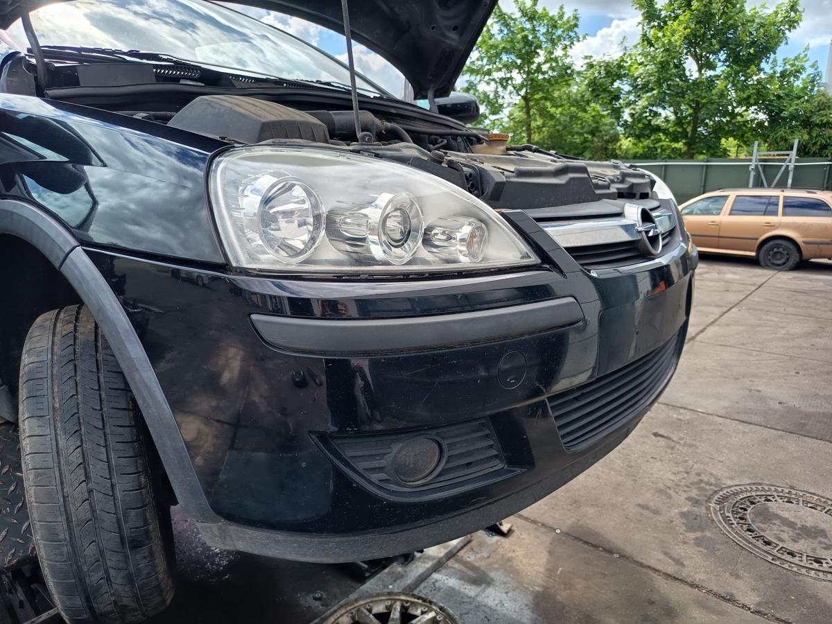 Opel Corsa C original Sto&szlig;stange F&auml;nger vorn Front Z20R Saphirschwarz Bj 2003