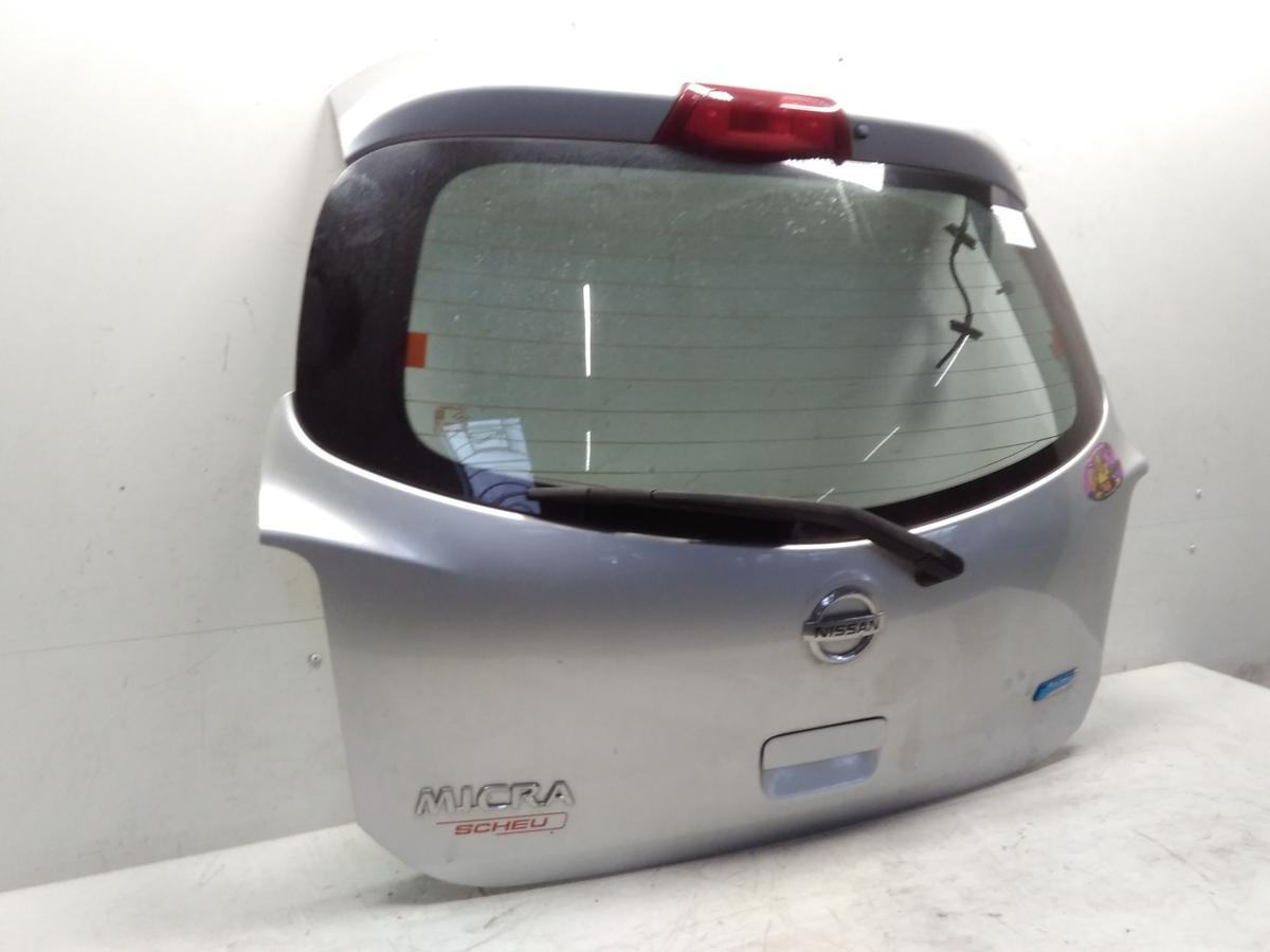 Nissan Micra 4 K13 Heckklappe K23 brilliantsilbermetallic mit Heckscheibe BJ2011