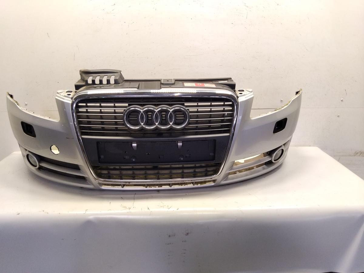 Audi A4 8E B7 original Stoßfänger Stoßstange vorn SRA lichtsilber LY7W BJ2006