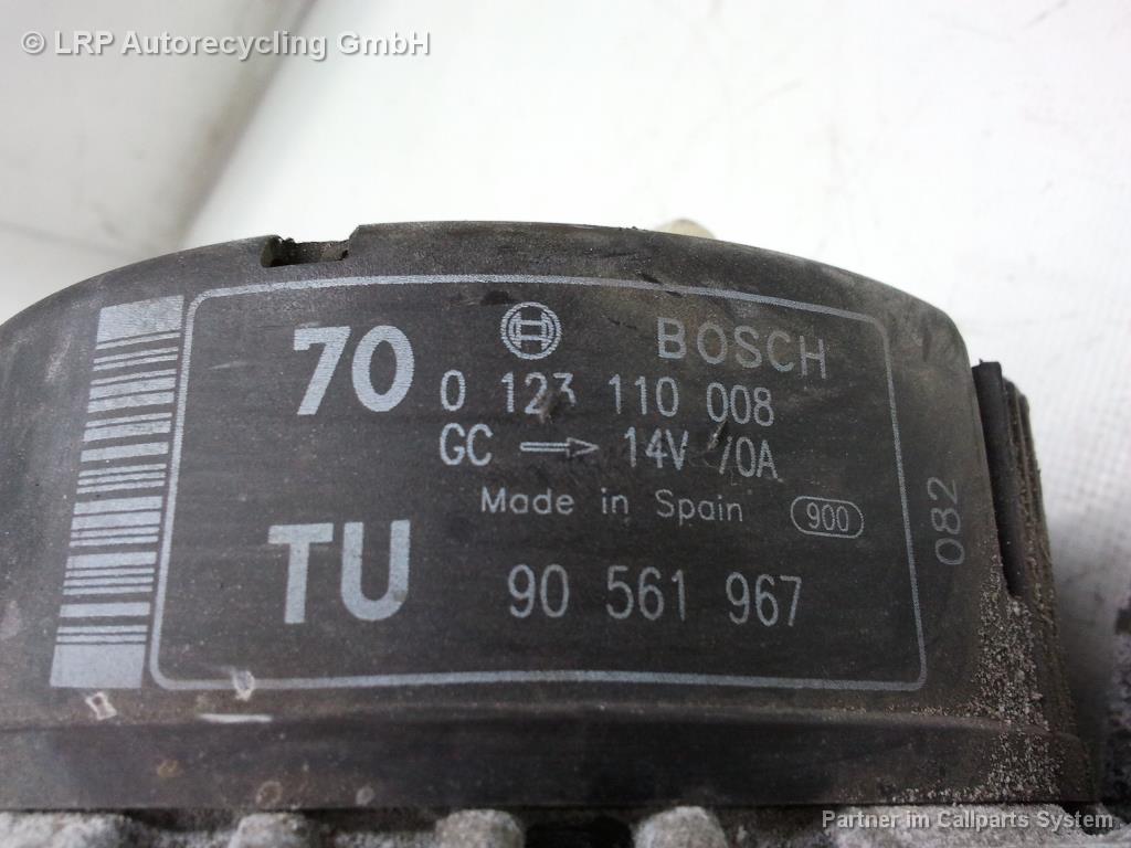 Opel Corsa B original Lichtmaschine Generator 0123110008 BJ2000