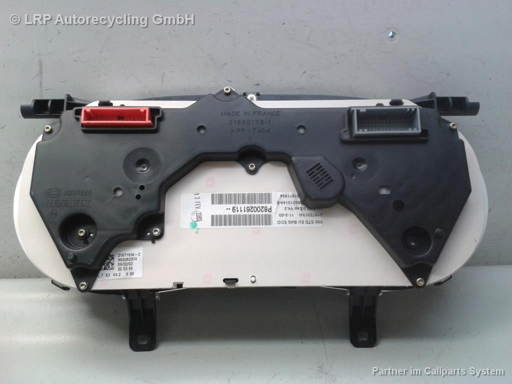 Renault Clio 2 BJ2003 Tacho Kombiistrument 8200261119 Sagem