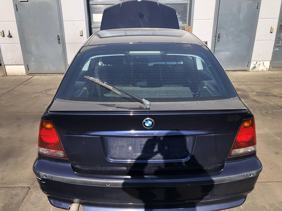 BMW E46 Compact original Heckklappe mit Scheibe 317 Orientblau Bj 2004