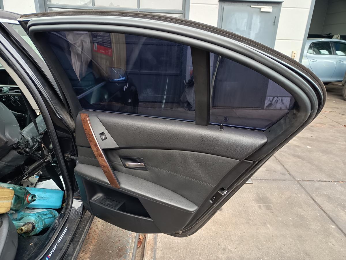 BMW 5er E60 original T&uuml;r Roht&uuml;r hinten rechts 668 schwarz II Bj 04