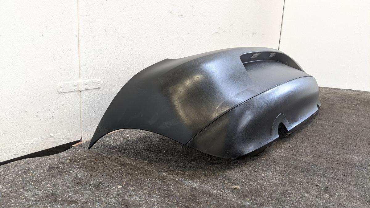 Stossfänger Stossstange Bumper hinten OE unlackiert grau VW Fox 5Z