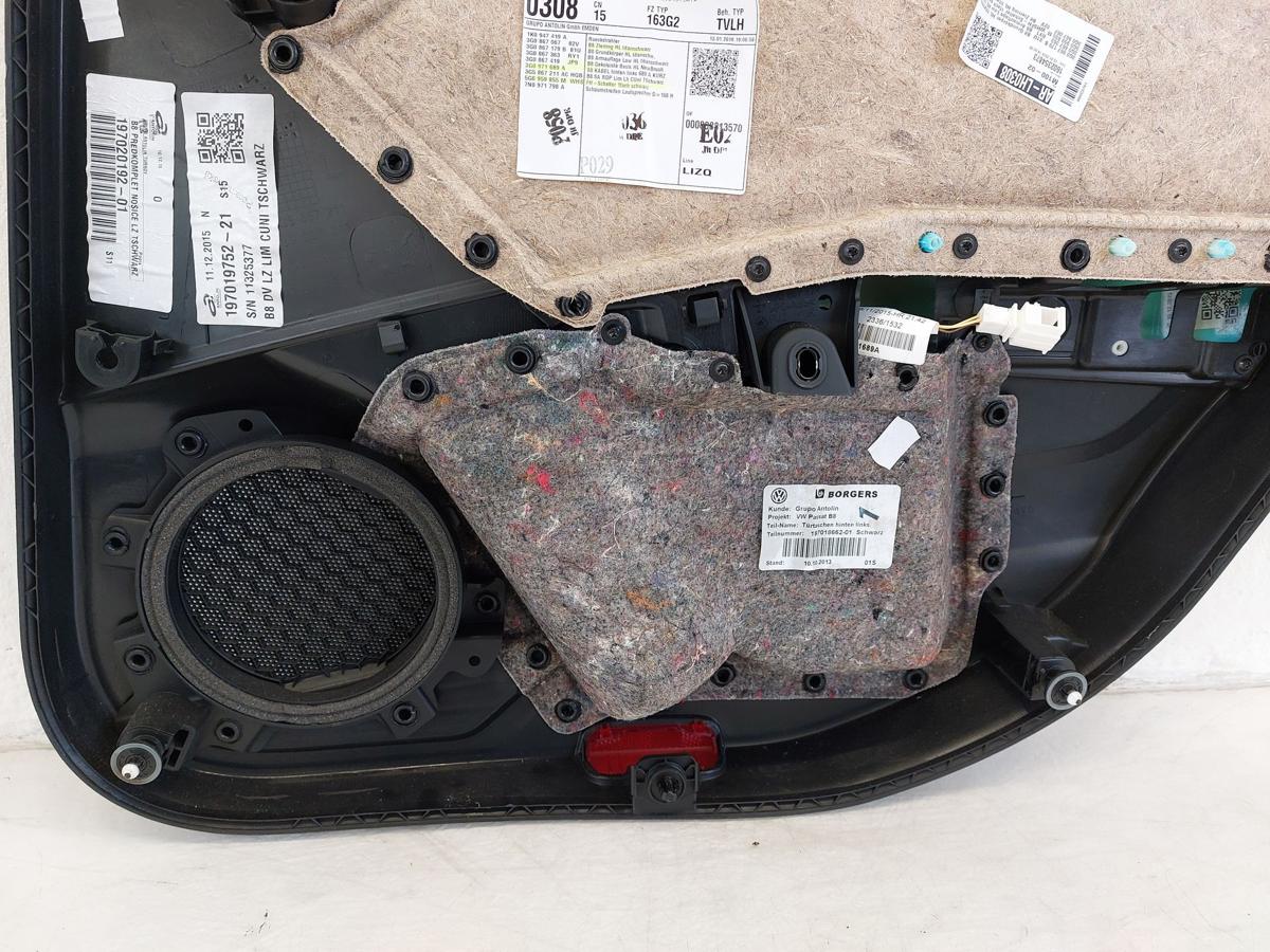 VW Passat 3G B8 Türverkleidung hinten links Limo Türpappe Innenverkleidung Tür