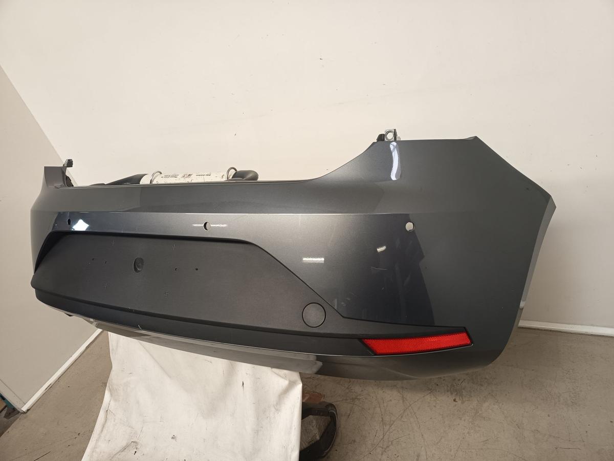 Seat Leon 5F orig Stoßstange hinten Stoßfänger PDC LX7R Monsungrau Bj 2014