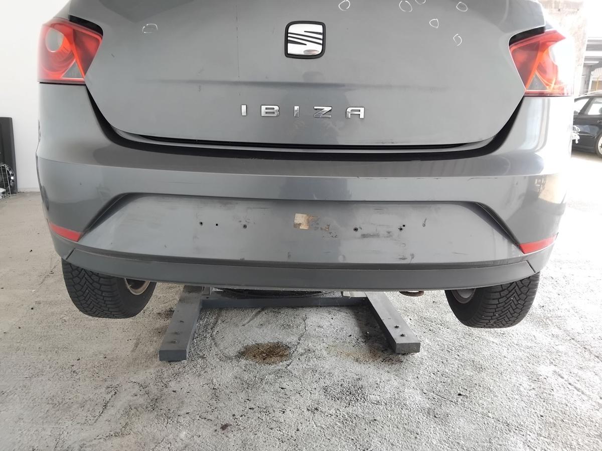 Seat Ibiza 6J Facelift original Stossfänger hinten 5türig Fließheck BJ2012 LX7R lavagrau
