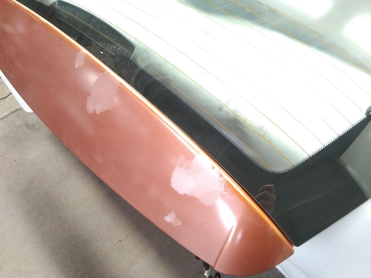 Skoda Fabia 2 5J Heckklappe 5t&uuml;rig Flie&szlig;heck mit Scheibe BJ2009 LF3H Tangerine Orange
