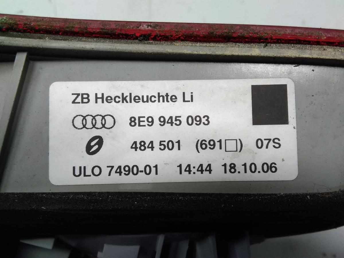 Audi A4 8E B7 Facelift original Rückleuchte Heckleuchte links innen Avant BJ2006