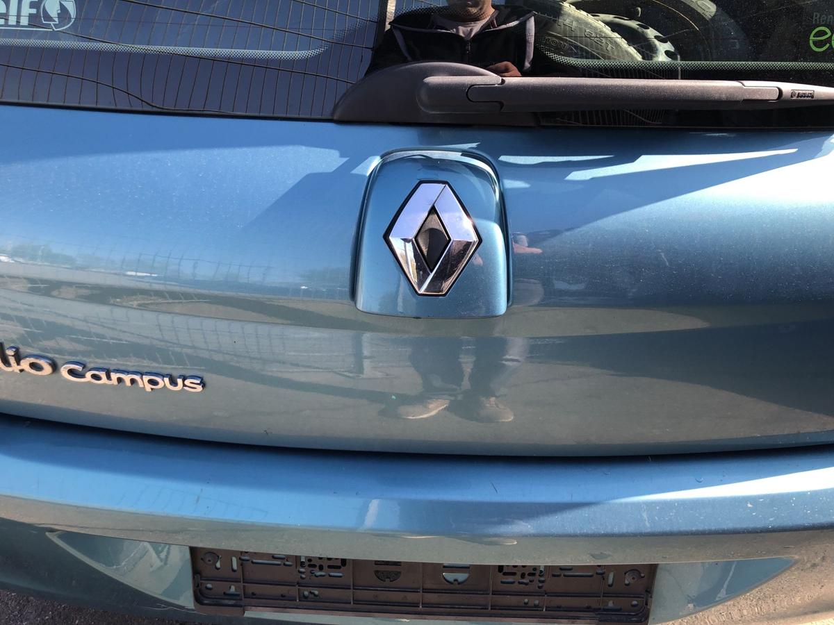 Renault Clio II 2 Campus Heckklappe mit Heckscheibe TEF47 Blau Cyclade