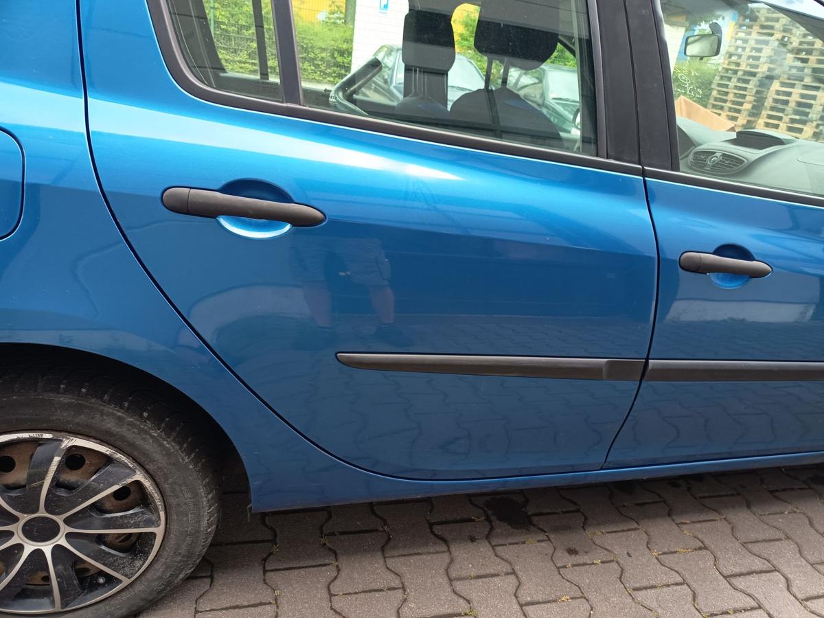 Renault Clio III orig Tür hinten rechts 5türer TEI45 Blau met Bj 2006