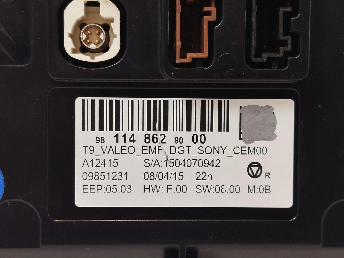 Peugeot 308 SW T9 Display Anzeige Monitor Radio Navigationssystem Valeo