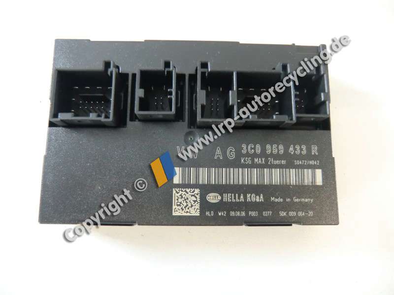VW Passat 3C original Komfortsteuerger&auml;t 3C0959433R 5DK00906420 HELLA BJ2006