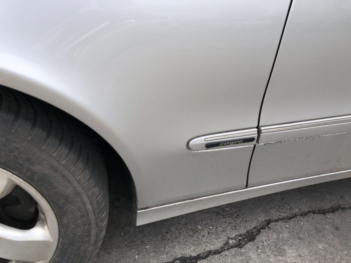 Mercedes E Klasse W211 Kotfl&uuml;gel vorn links Fahrerseite 744 Brillantsilber Met