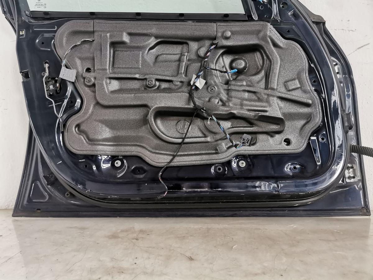 BMW 3er E90 T&uuml;r vorn links Fahrert&uuml;r mit Scheibe A35 Monacoblau Metallic