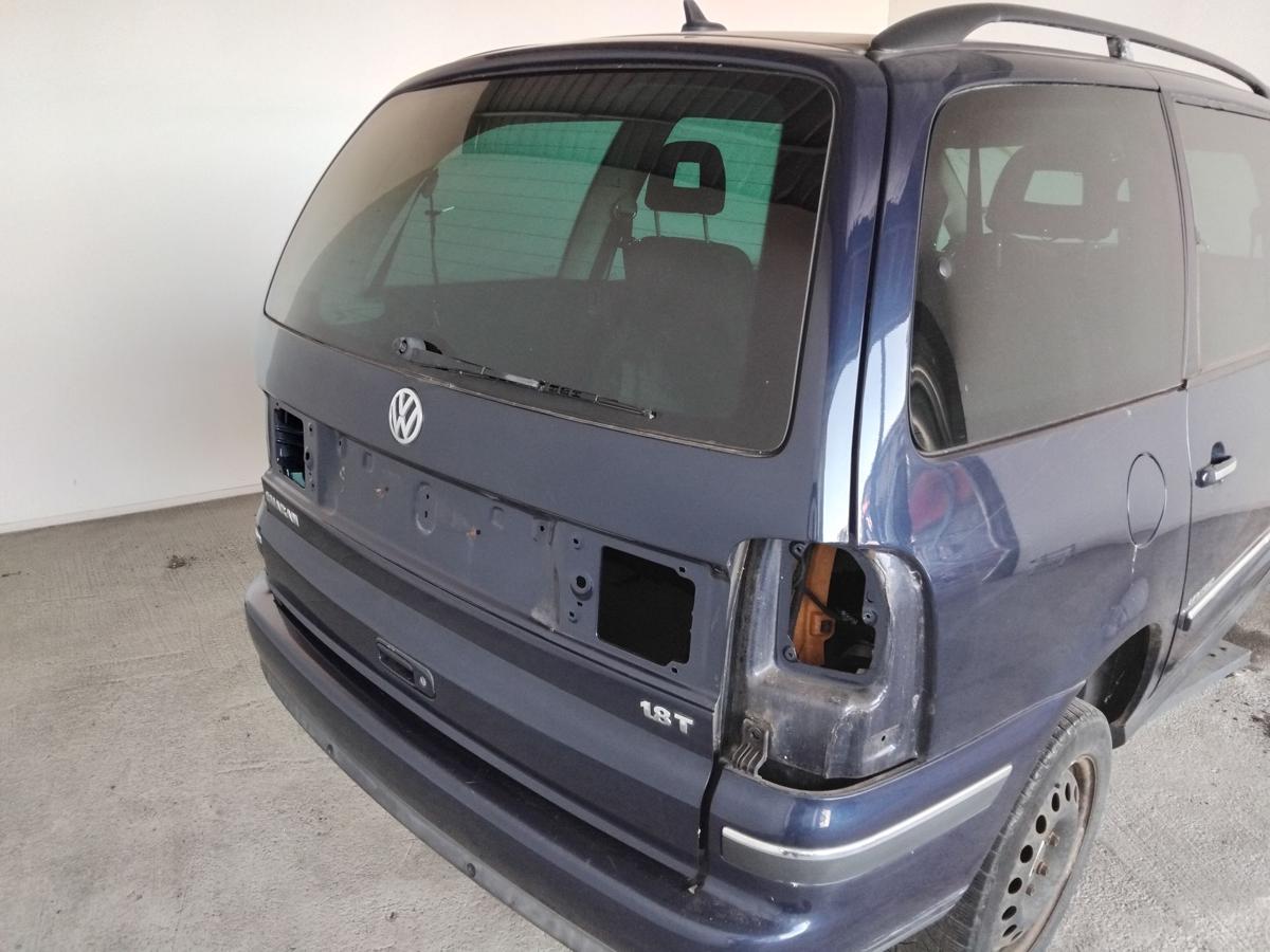 VW Sharan 7M Heckklappe LD5G Dark Iron Blue mit Heckscheibe Facelift BJ2009
