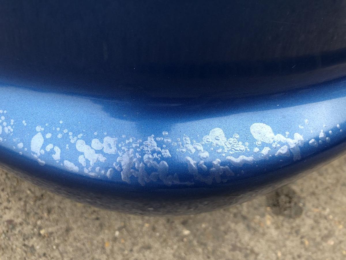 Peugeot 206CC Typ 2D Sto&szlig;f&auml;nger hinten Hecksch&uuml;rze KMF Poseidon Blau Metallic