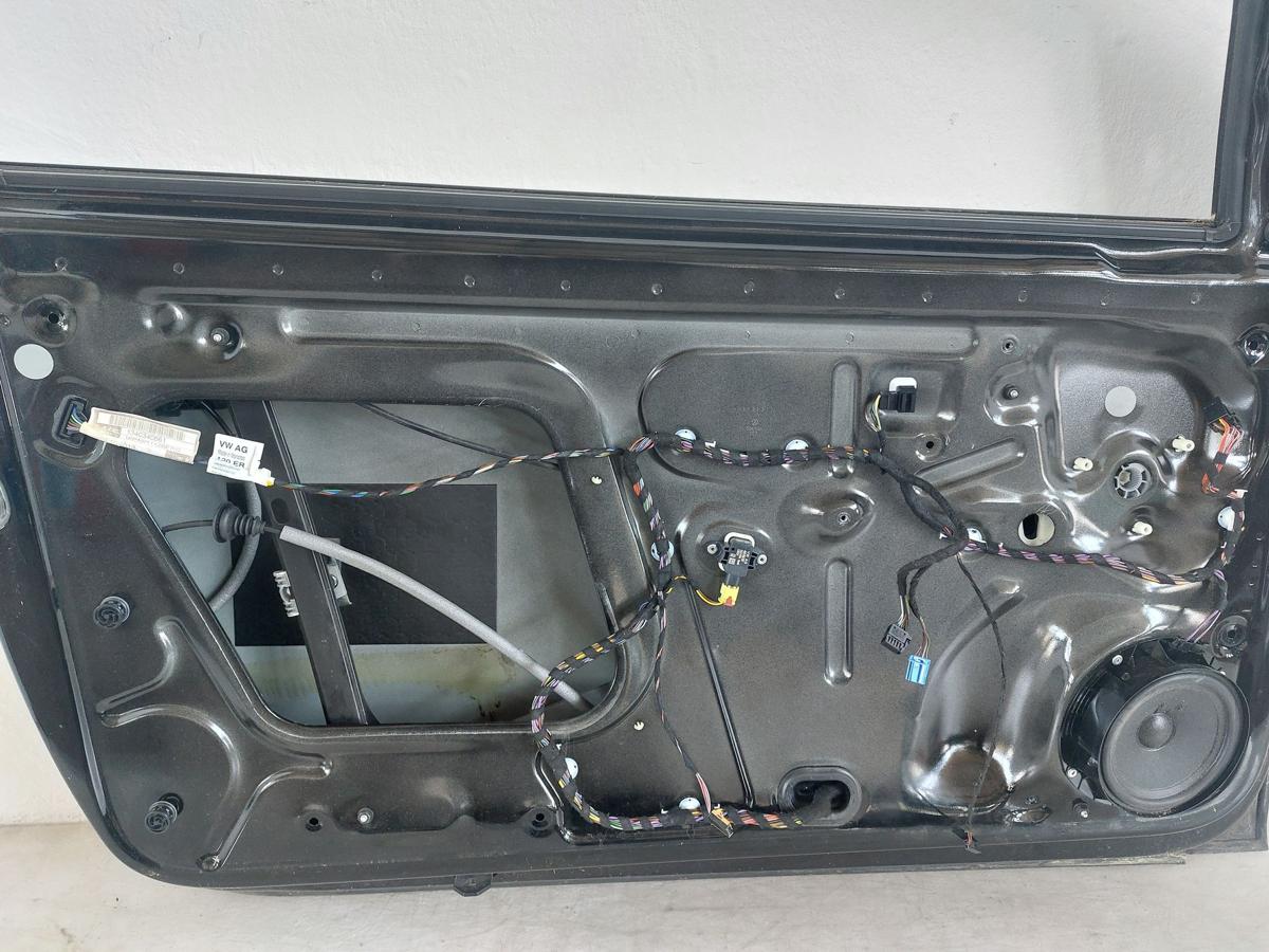 VW Polo 6R T&uuml;r vorn links Fahrert&uuml;r f&uuml;r 3 t&uuml;rer L041 Brillantschwarz Besch&auml;digt