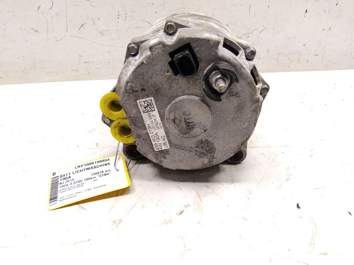 Audi A8 D4 4H orig Lichtmaschine Generator 190A 3.0TDI 190kw BJ2015 059903019H