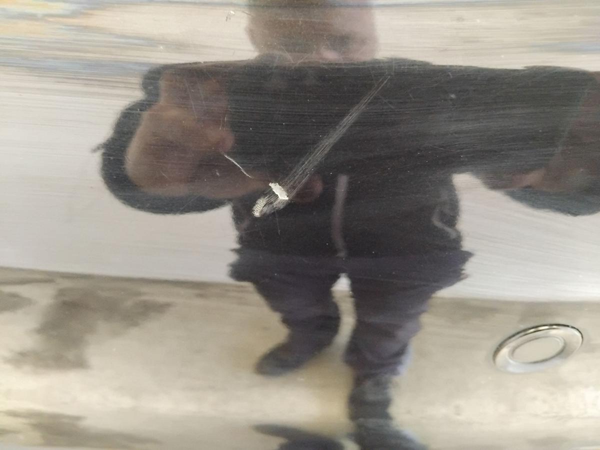 Peugeot 308 I Facelift orig.Sto&szlig;stange Sto&szlig;f&auml;nger hinten mit Parkhilfe BJ2011