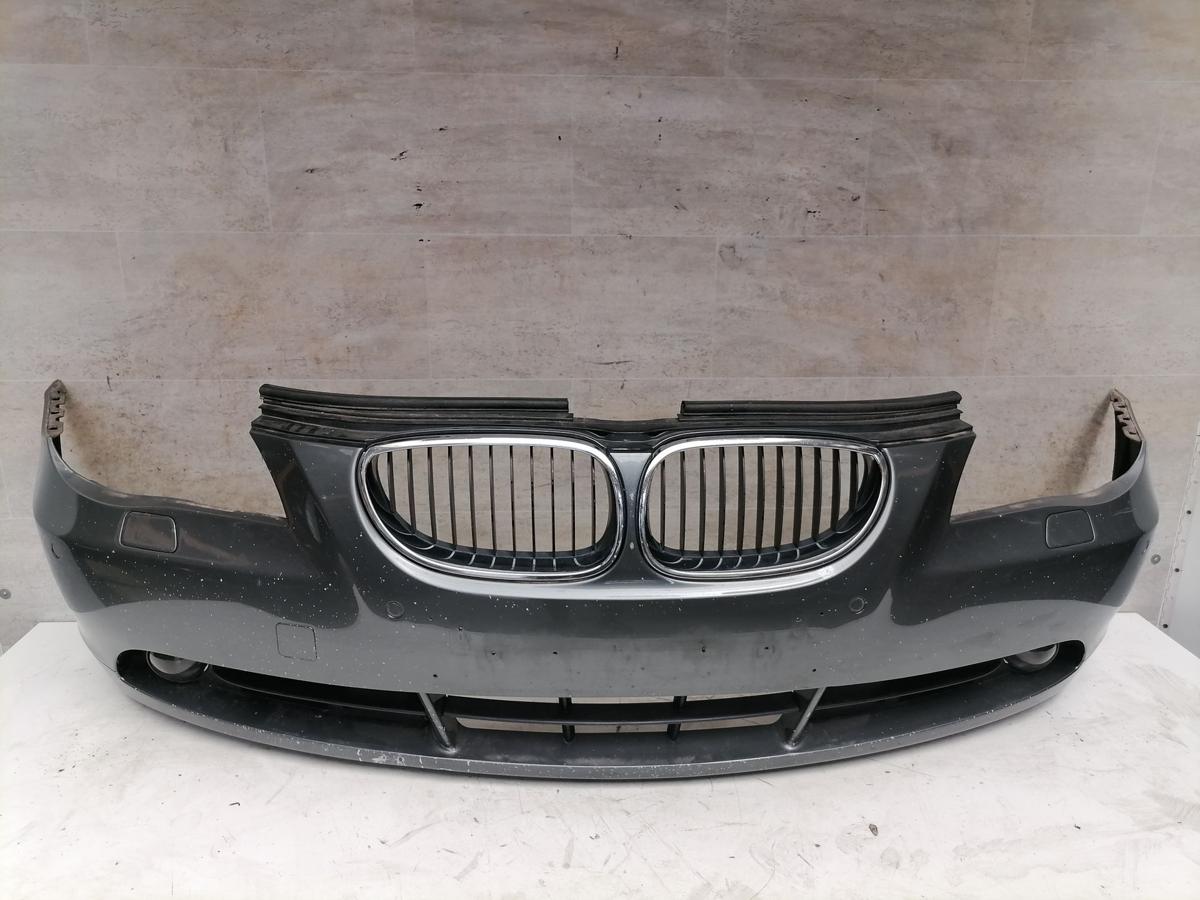 BMW E60 E61 original Stoßstange Stossfänger vorn Titangrau met. Bj  