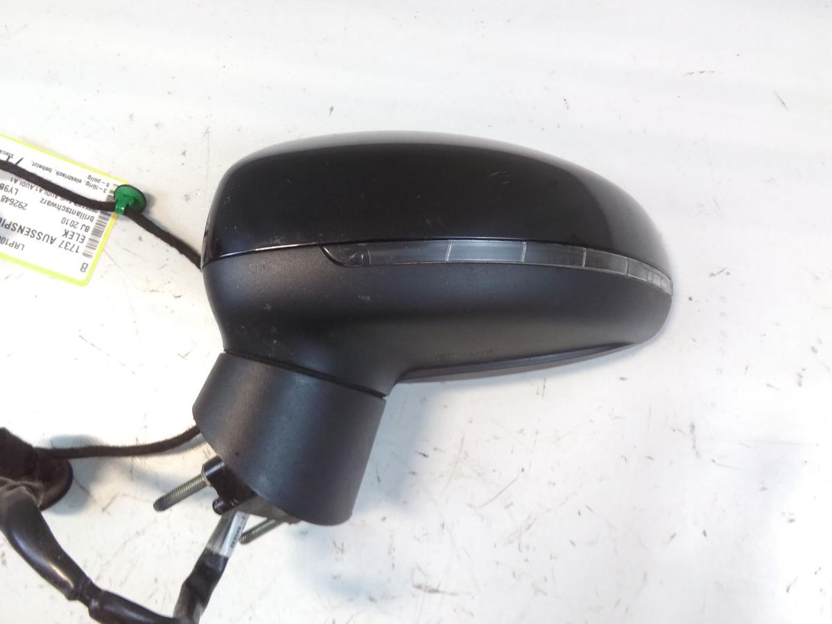 Audi A1 8X orig.Au&szlig;enspiegel links elektrisch&beheizt 6pol BJ2010 LY9B brillantschwarz