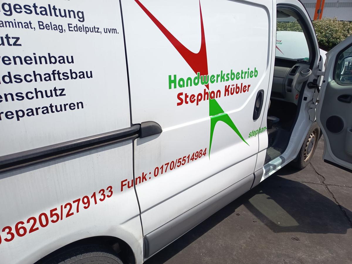 Opel Vivaro A original Schiebet&uuml;r hinten rechts Fond L474 Casablancawei&szlig; Bj 2005