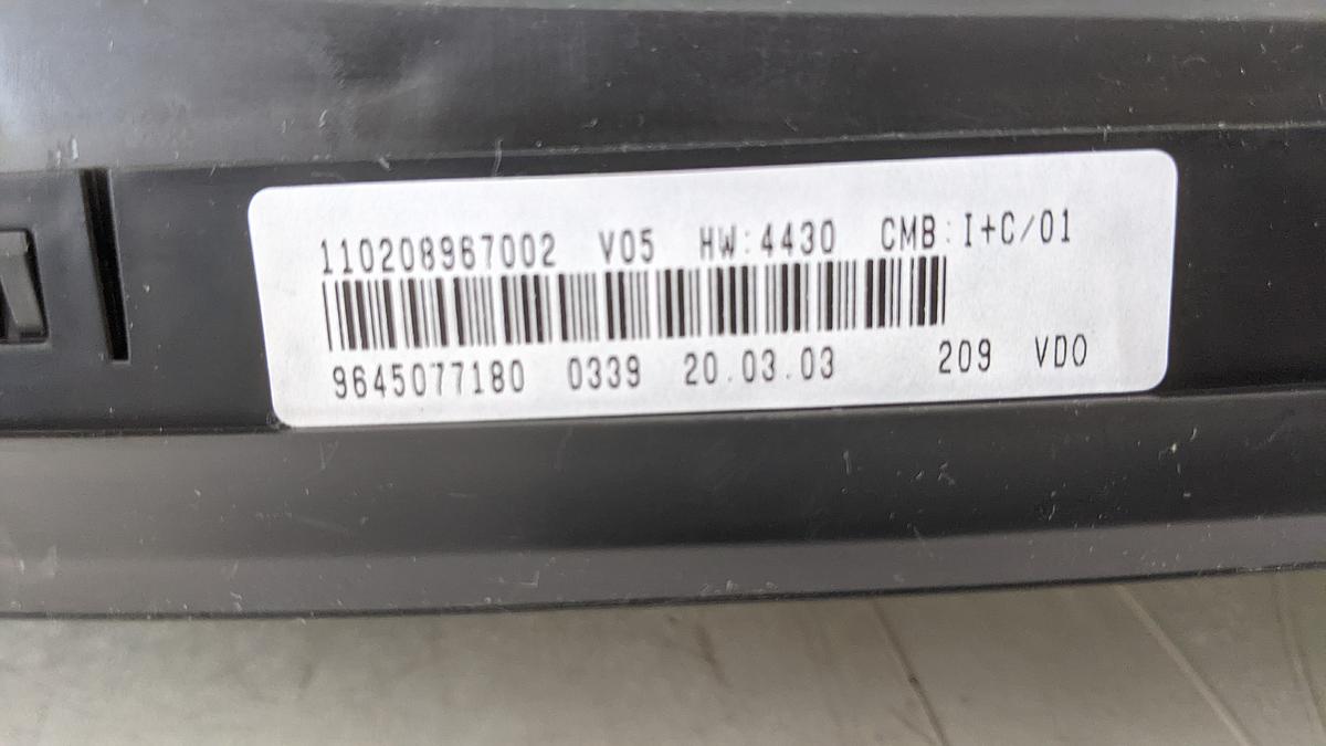 Citroen Xsara Picasso C Tacho Kombiinstrument Neuteil 9645077180
