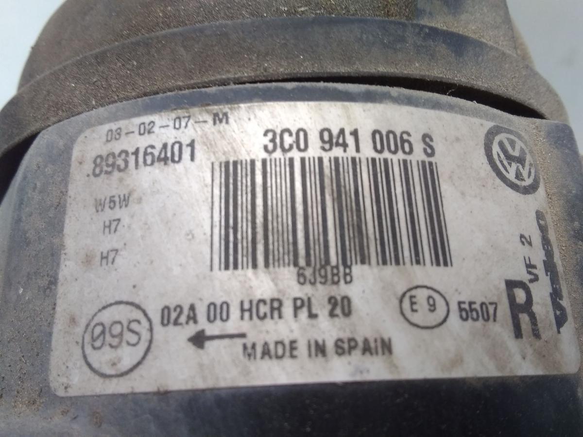 VW Passat 3C original Scheinwerfer vorn rechts Halogen mit LWR BJ2007 3C0941006S