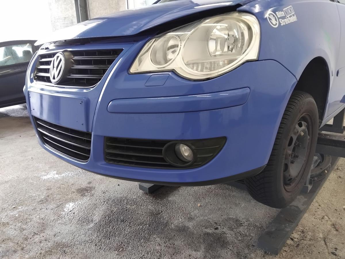 VW Polo 9N3 original Sto&szlig;stange Sto&szlig;f&auml;nger vorn summerblue LA5F BJ2009 SRA