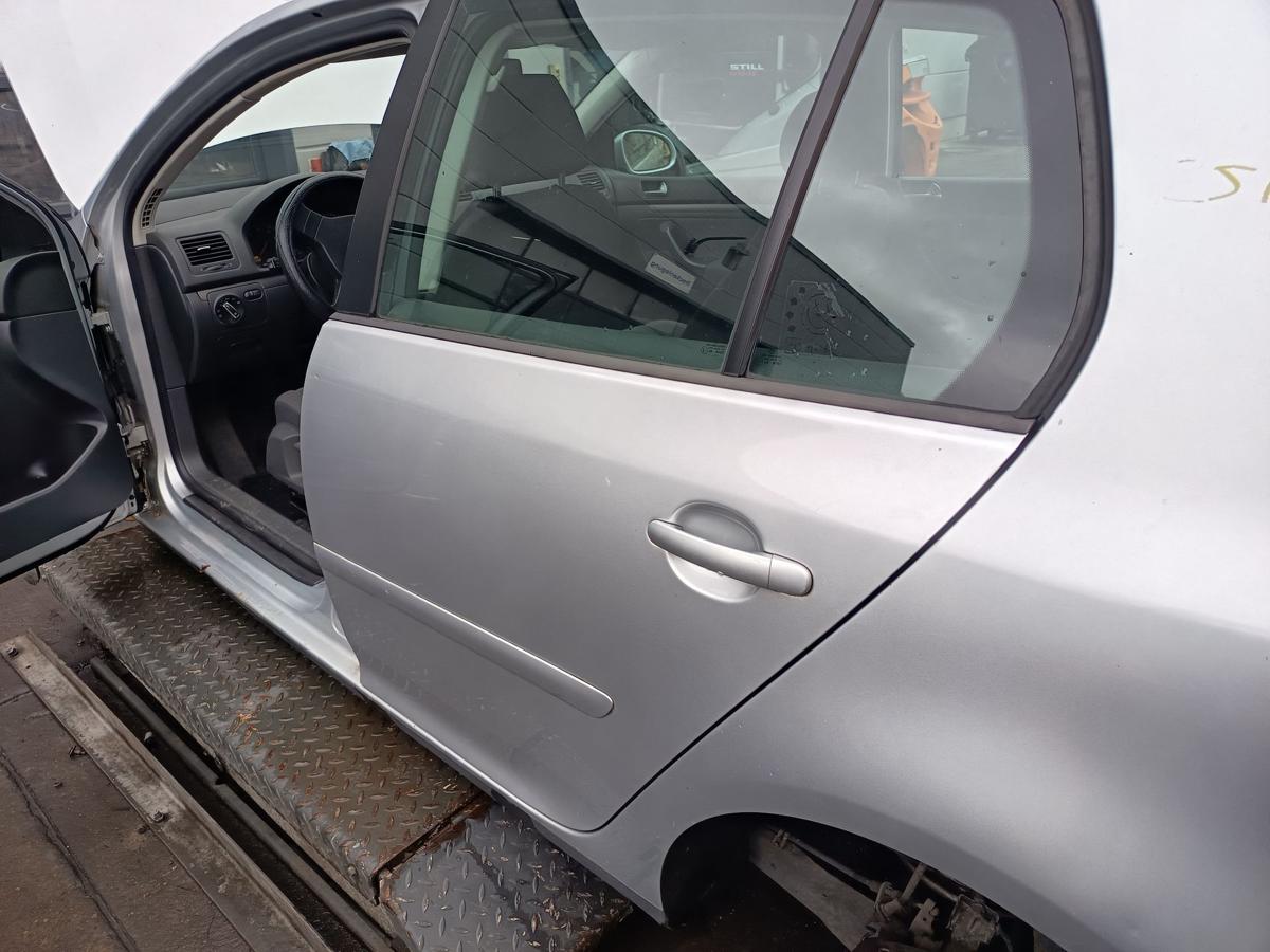 VW Golf V 5 türer original Tür hinten links Fond A7W Reflexsilber Bj 2005