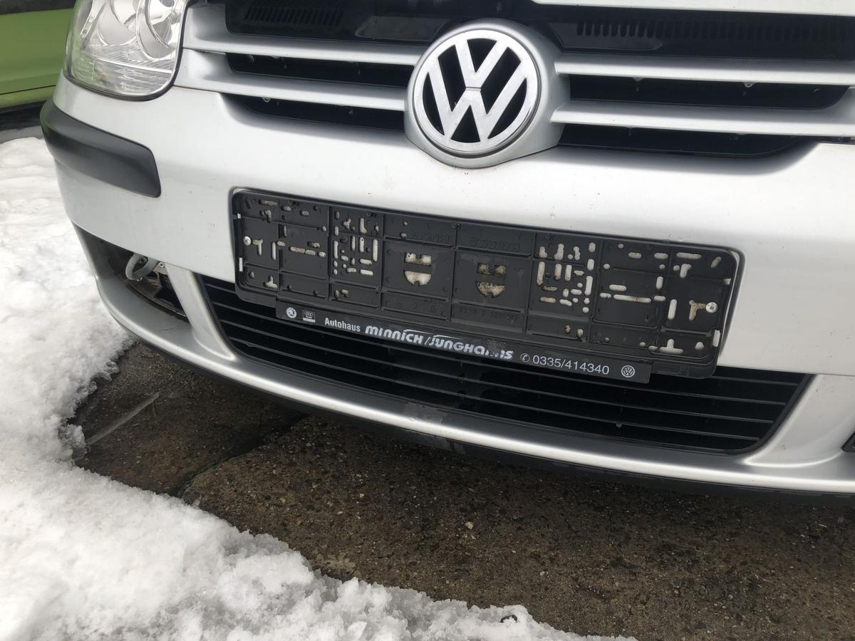 VW Golf 5 V 1K Sto&szlig;f&auml;nger vorn Frontsch&uuml;rze Frontsto&szlig;stange LA7W Reflexsilber