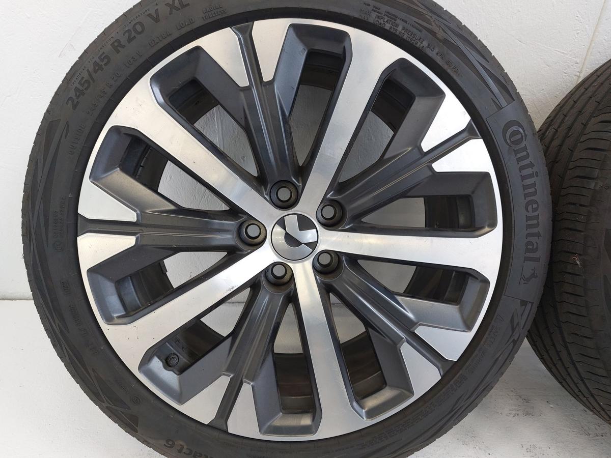 NIO ET7 Elektro Komplettradsatz Alufelgen 20 Zoll 9x20 Conti Sommer 245/45 R20