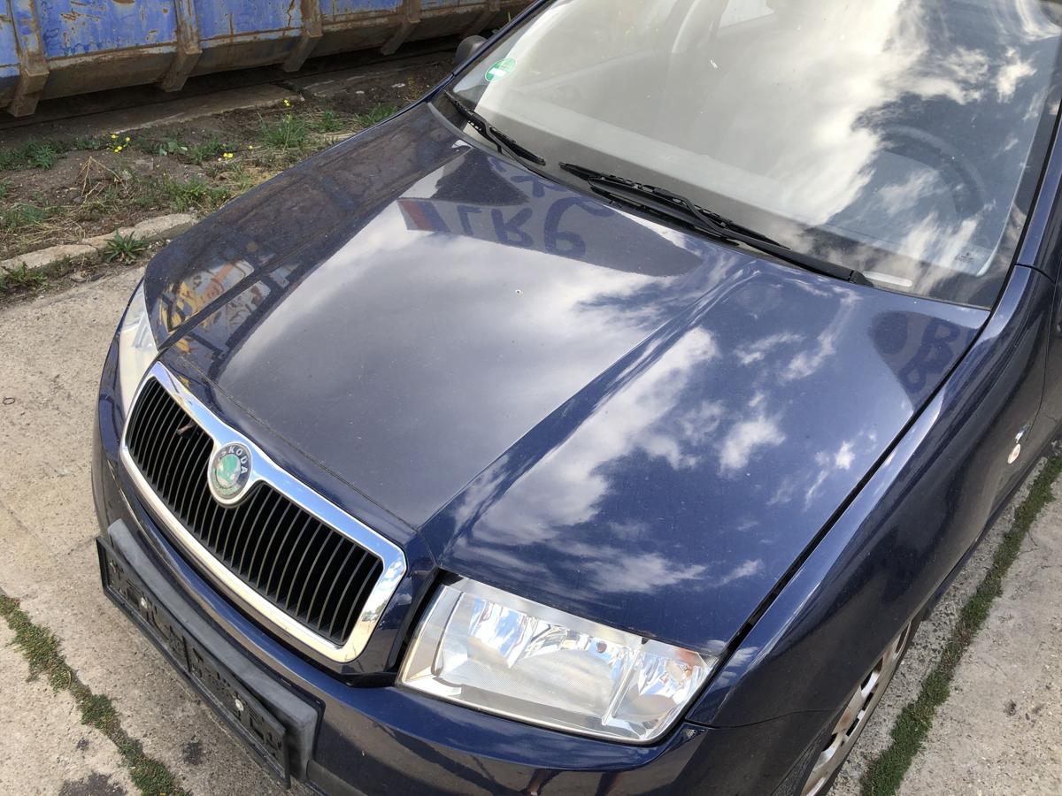 Skoda Fabia 6Y Motorhaube Haube Klappe Deckel vorn K&uuml;hlergril LF5U Tiefseeblau