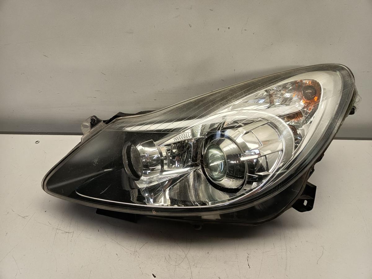 Opel Corsa D original Scheinwerfer links Halogen Kurvenlicht vor Facelift Bj 09