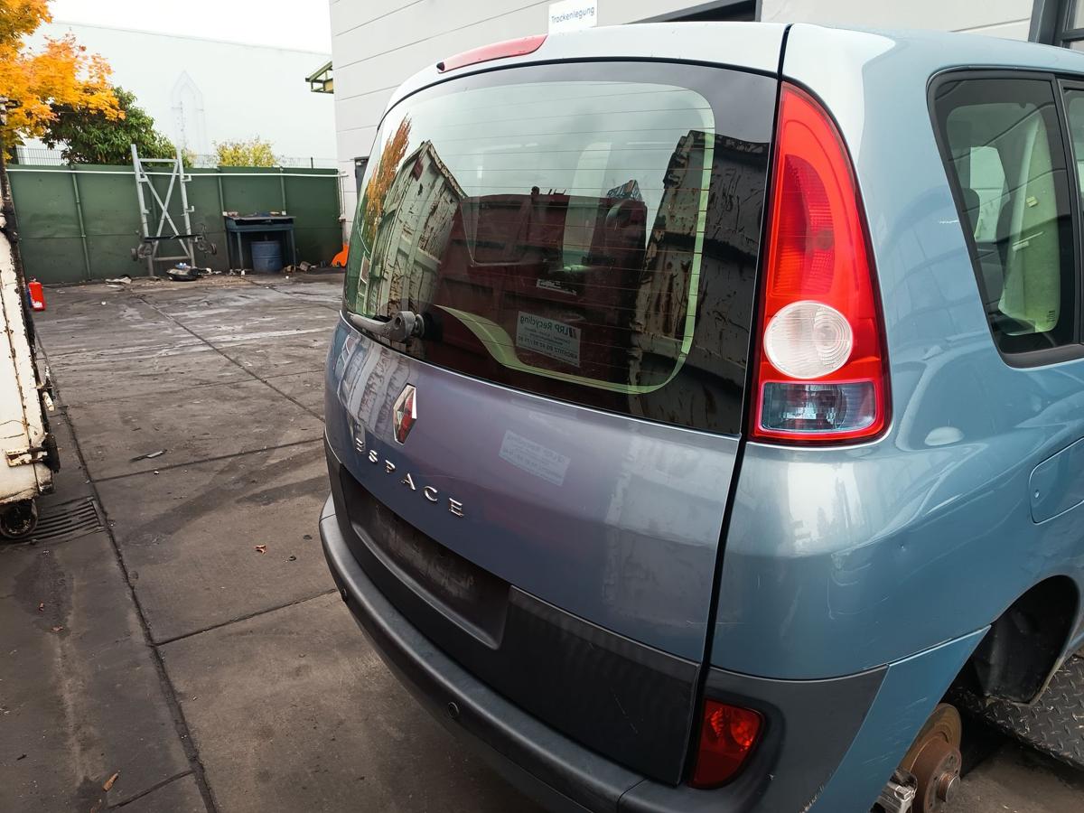 Renault Espace IV JK0/JK1 Bj 2003 orig Heckklappe mit Scheibe FLH Blue Ted47