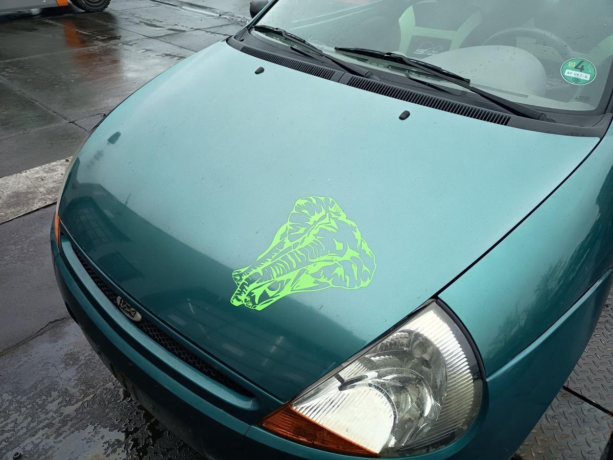 Ford KA RBT original Motorhaube Deckel vorne Karibik Gr&uuml;n Baujahr 1999