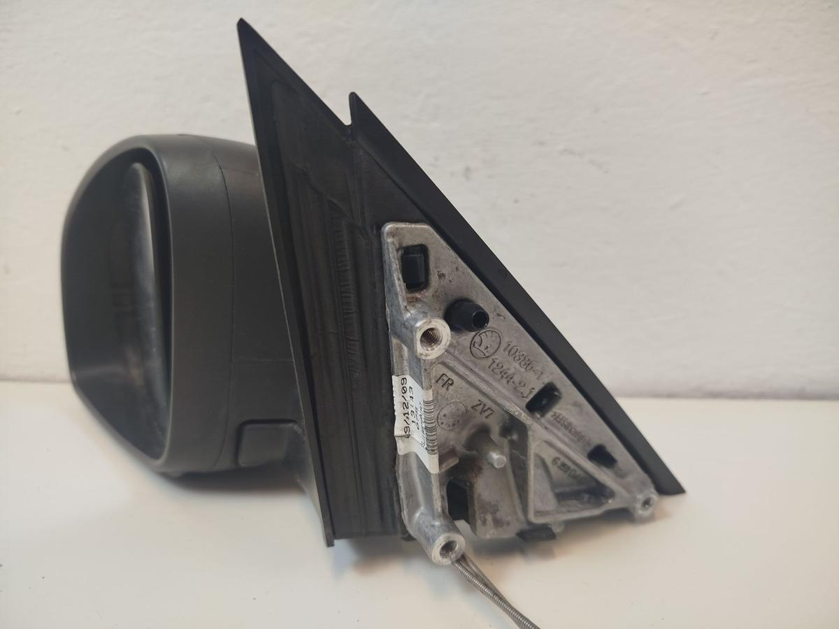 Skoda Fabia 5J Au&szlig;enspiegel links Spiegel R&uuml;ckspiegel manuell unlackiert OEM