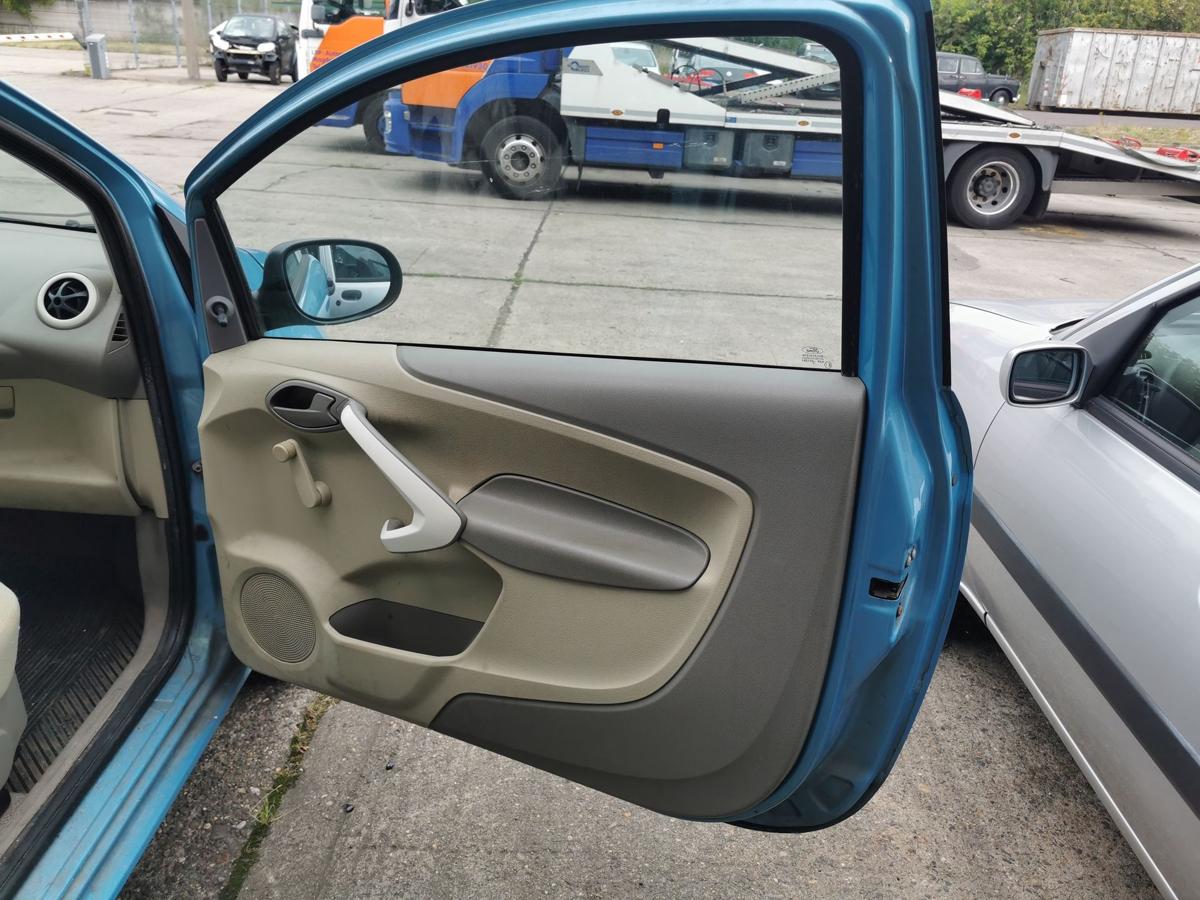 Ford KA RU8 Beifahrertür Tür Autotür Rohbautür vorn rechts Scuba Blau KRATZER