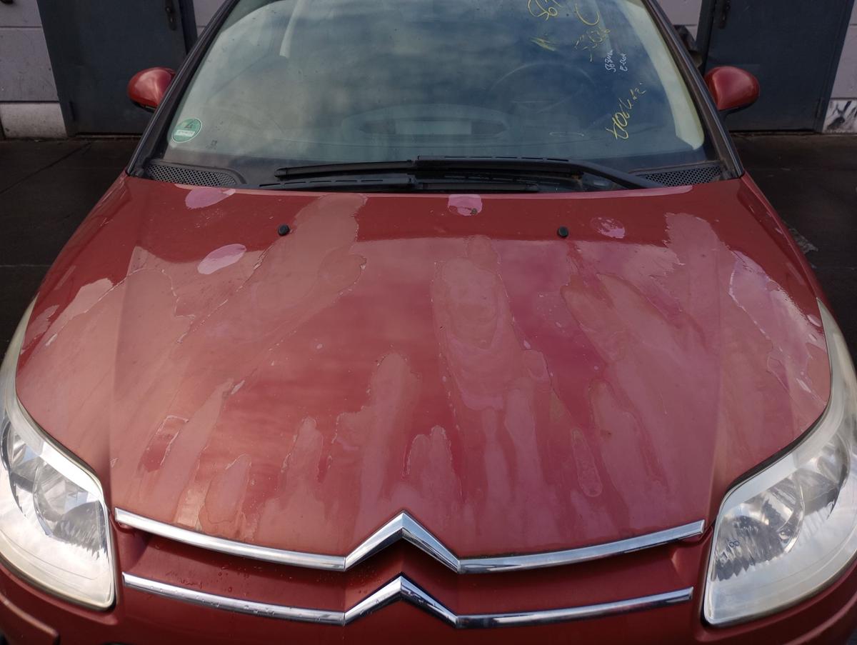 Citroen C4 Coupé original Motorhaube Klappe vorn/Front EKQ Luziferrot Bj 2009