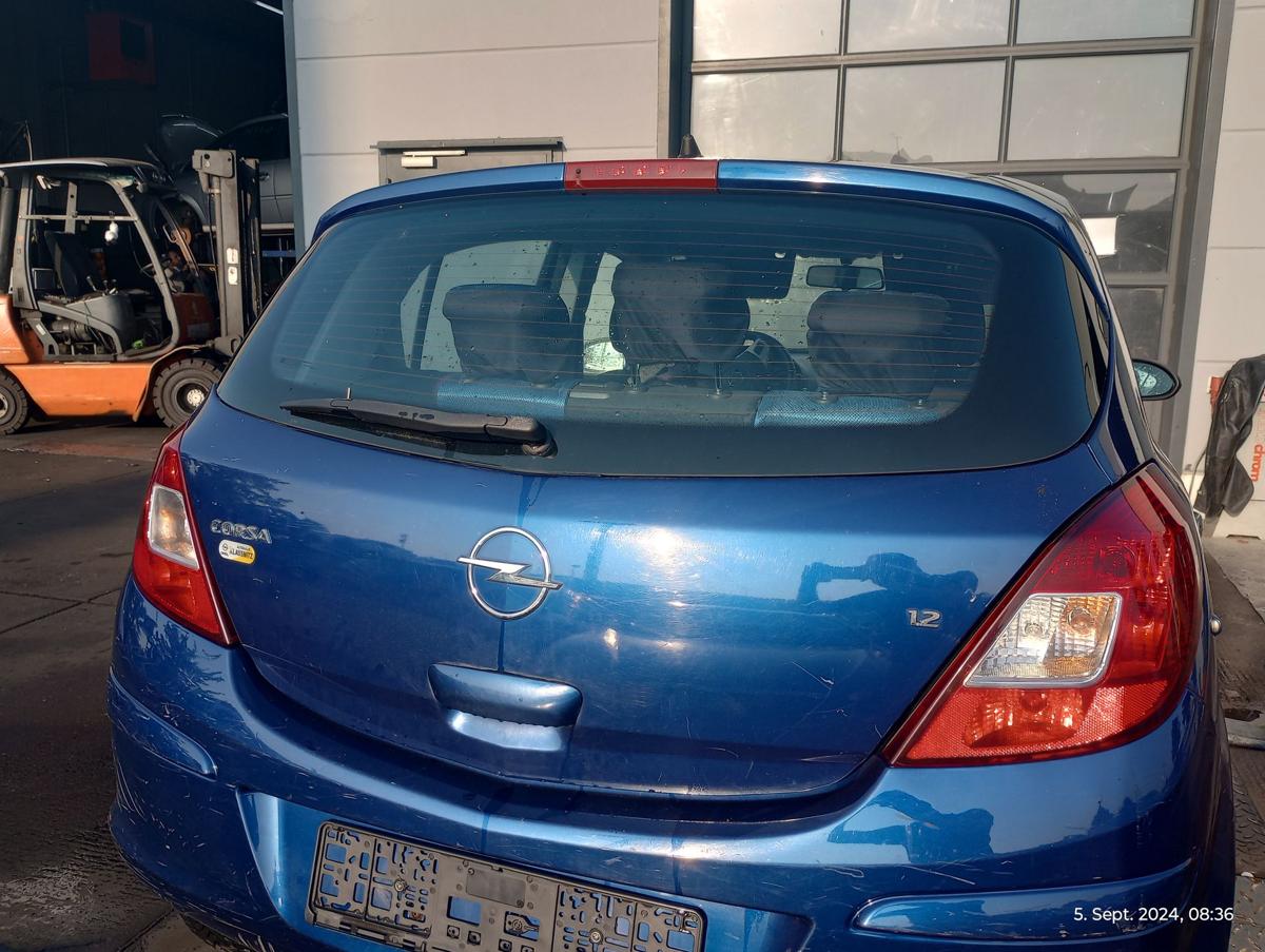 Opel Corsa D orig Heckklappe mit Scheibe 5türer Kofferraum Z21B Blau bis 2010