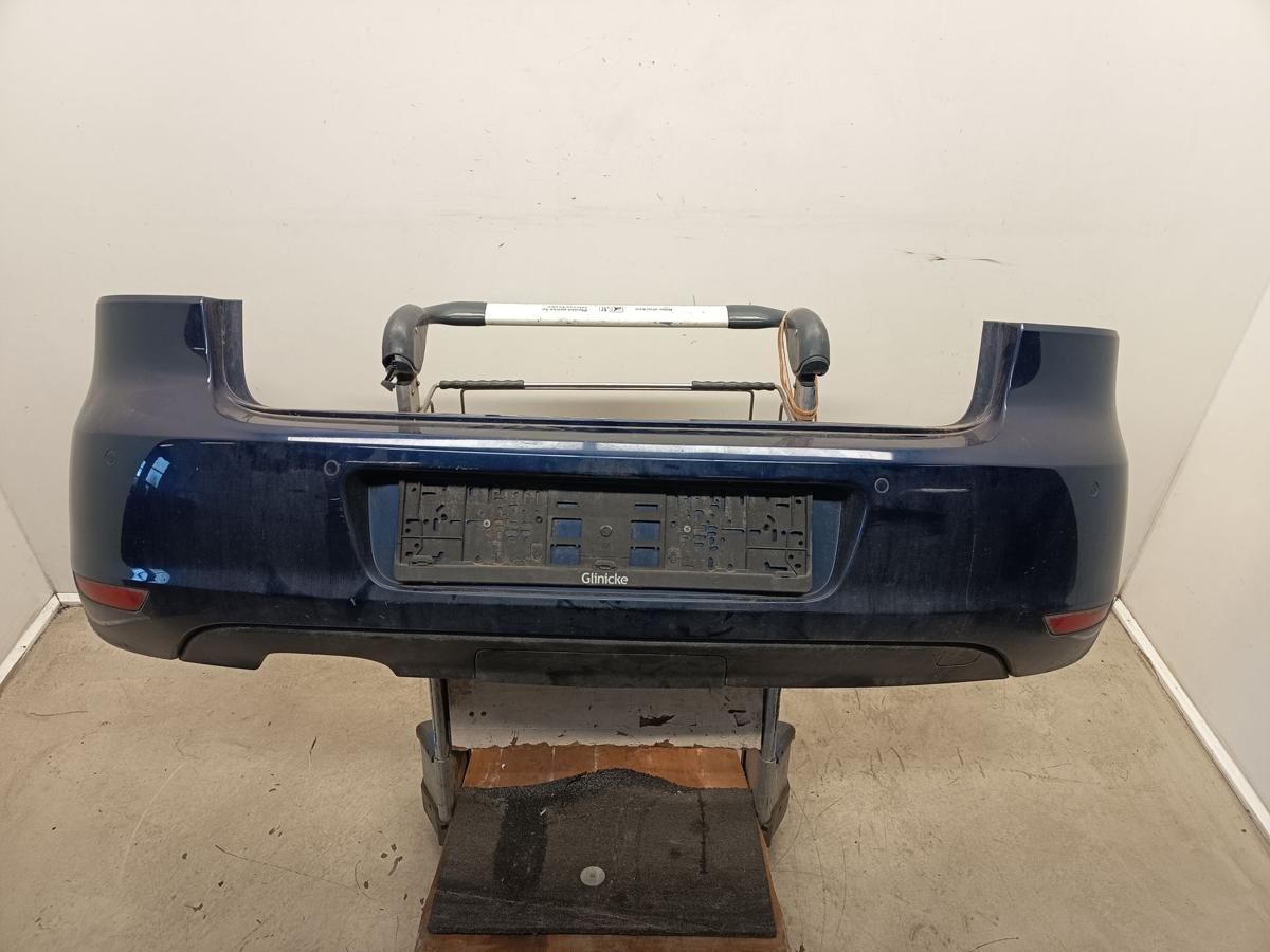 VW Golf VI 5K1 original Sto&szlig;stange F&auml;nger hinten D5Q Shadow Blue Bj 2011