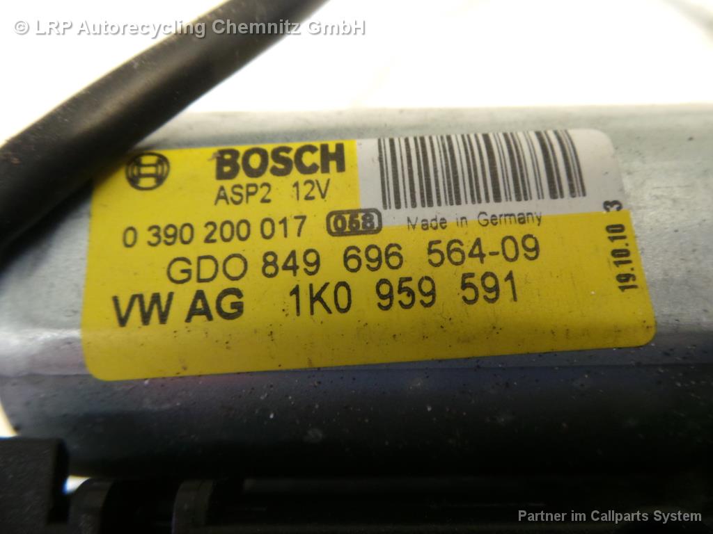 VW Passat 3C B7 BJ 2011 Schiebedach Motor 1K0959591 0390200017 Bosch