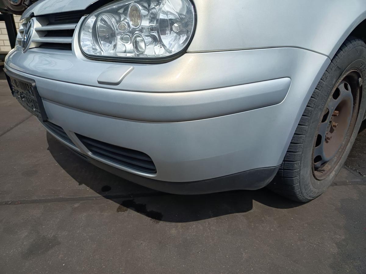 VW Golf IV original Sto&szlig;stange vorne mit SRA LB7Z Satinsilber Baujahr 2000