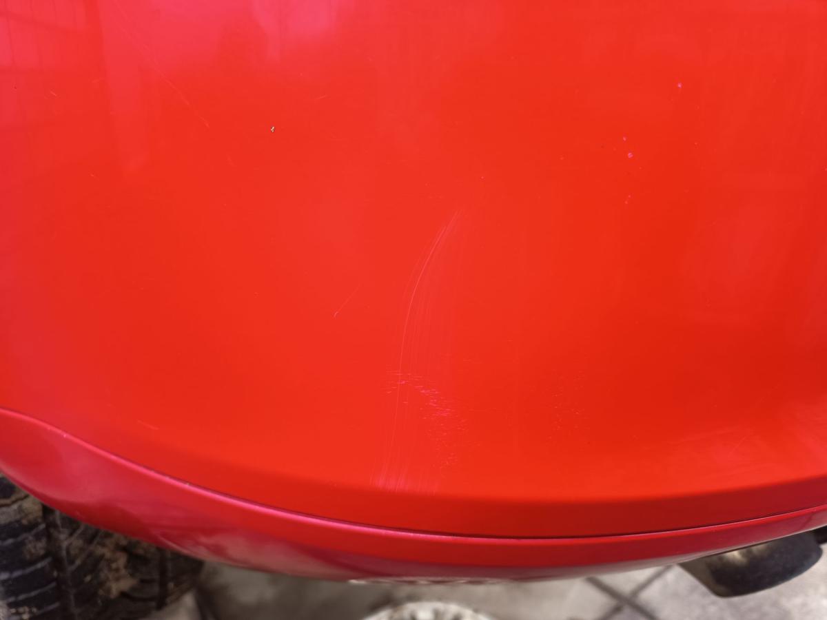 Audi A3 8PA original Sto&szlig;stange F&auml;nger hinten Heck Y3J Brillantrot Bj 2005