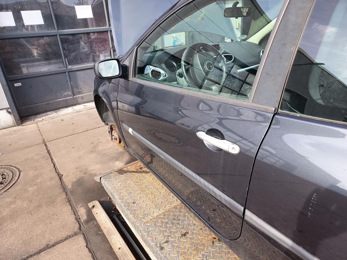 Renault Clio III original T&uuml;r vorn links Fahrer B66 Graphit Bj 2006